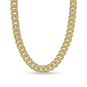 12mm 18" A® Box Clasp Cuban Link Chain