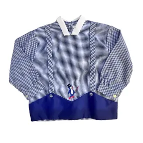 1960's  Gingham School Blouse/ Overshirt / 18-24M