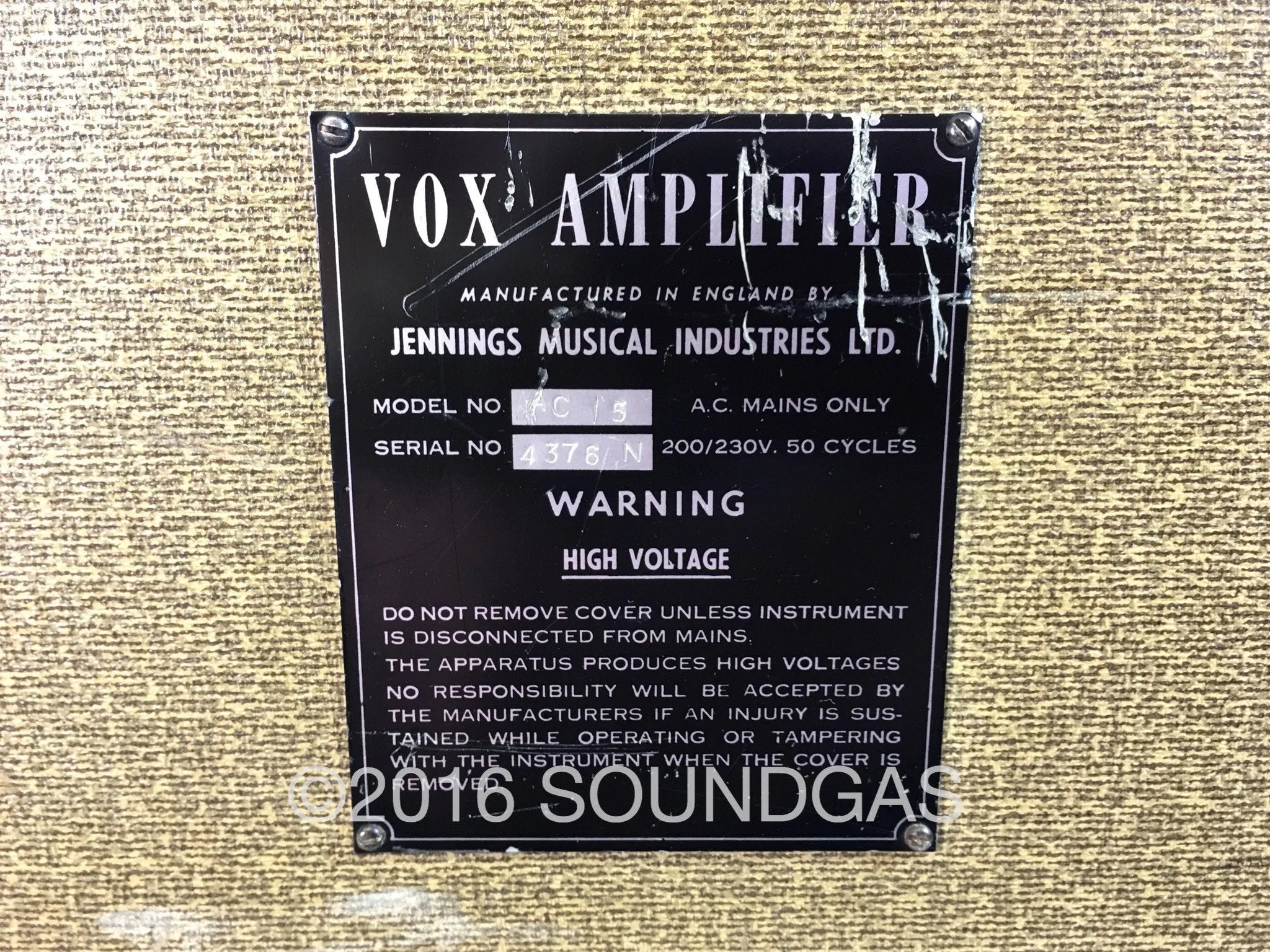 1961 Vox AC-15