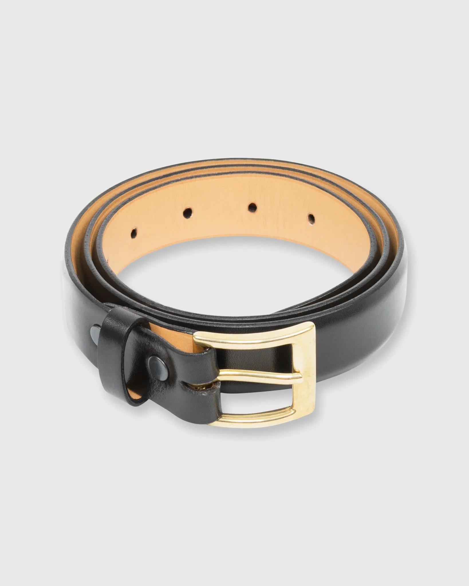 1" Belt in Black Calfskin