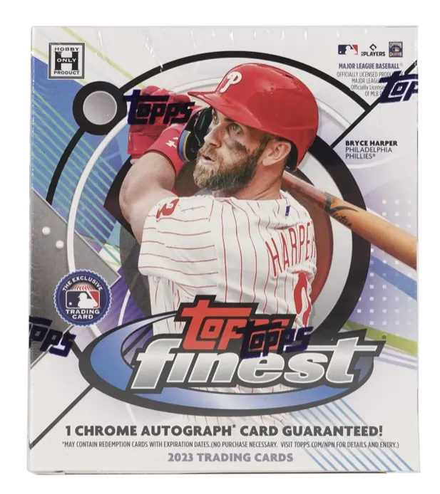 2023 Topps Finest Baseball Hobby Box 2 Mini-Boxes per Master Box, 6 Packs per Mini-Box, 5 Cards per Pack