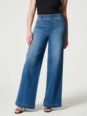 3 Easy-To-Go Wide Leg Long Jeans ( S - 2X)