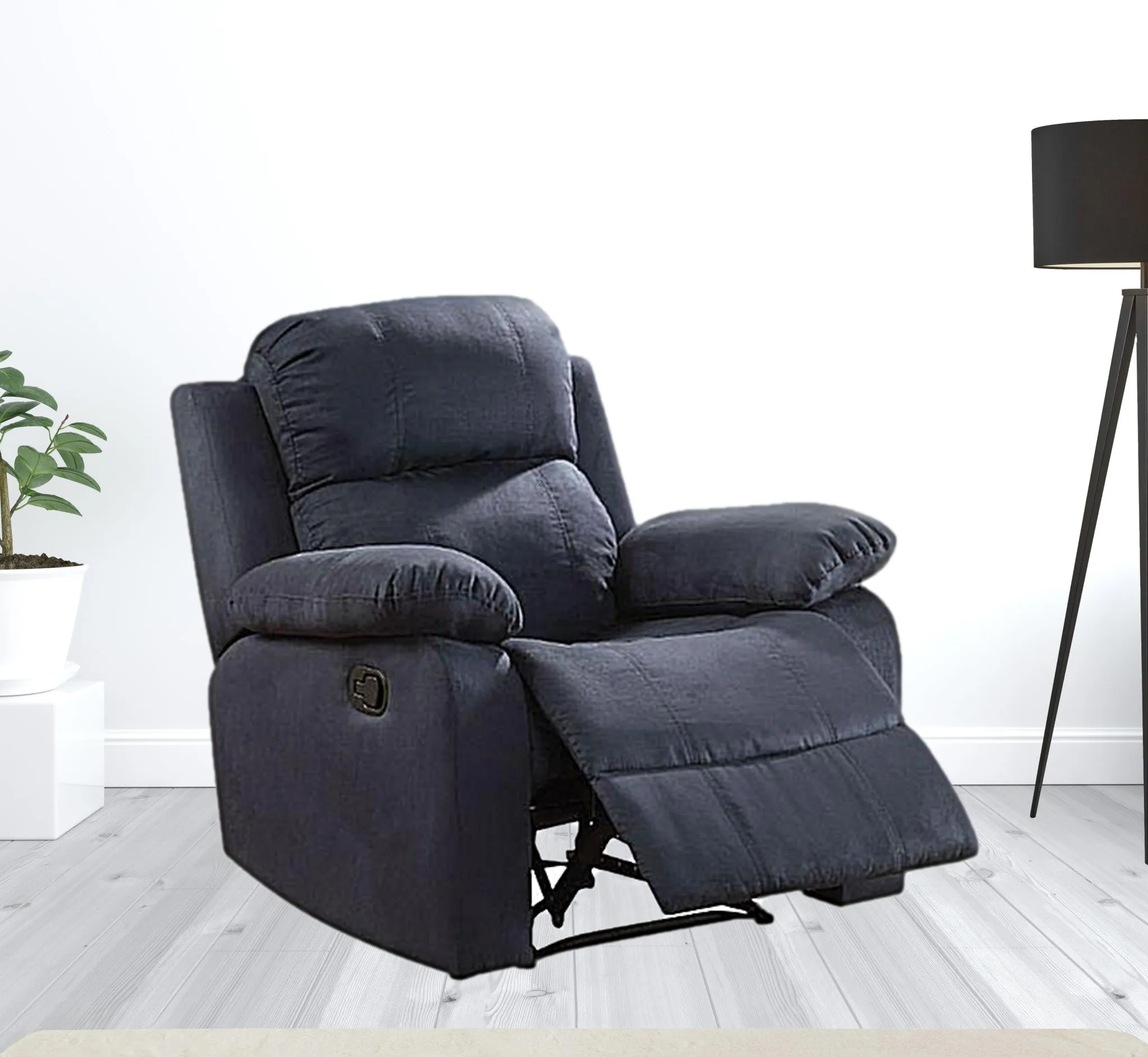 36 X 36 X 41 Brown Microfiber Recliner