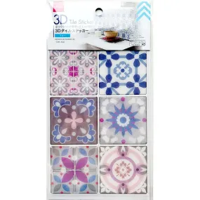 3D Tile Sticker Blue