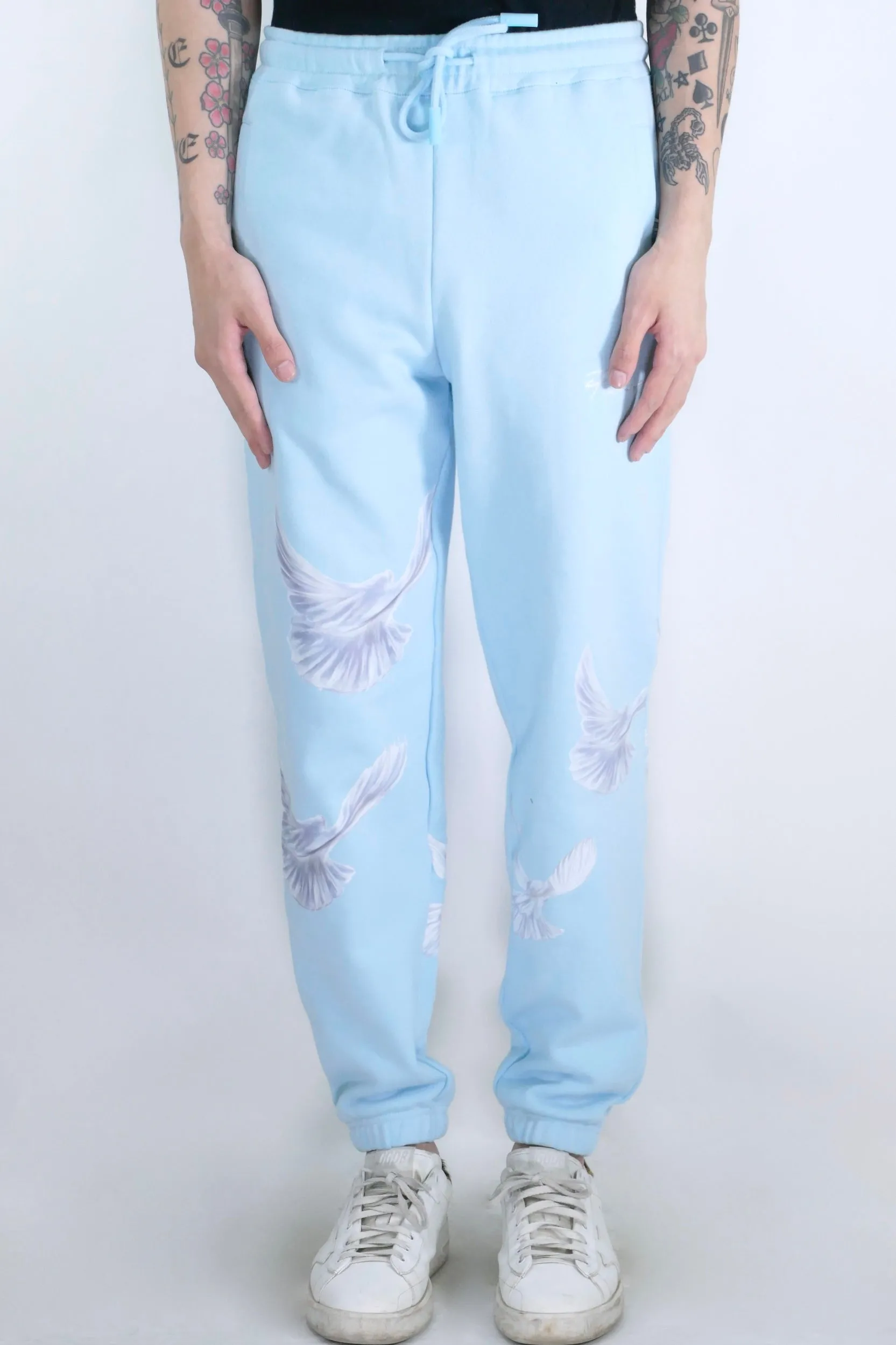 3.Paradis Singing Doves Joggers - Sky Blue