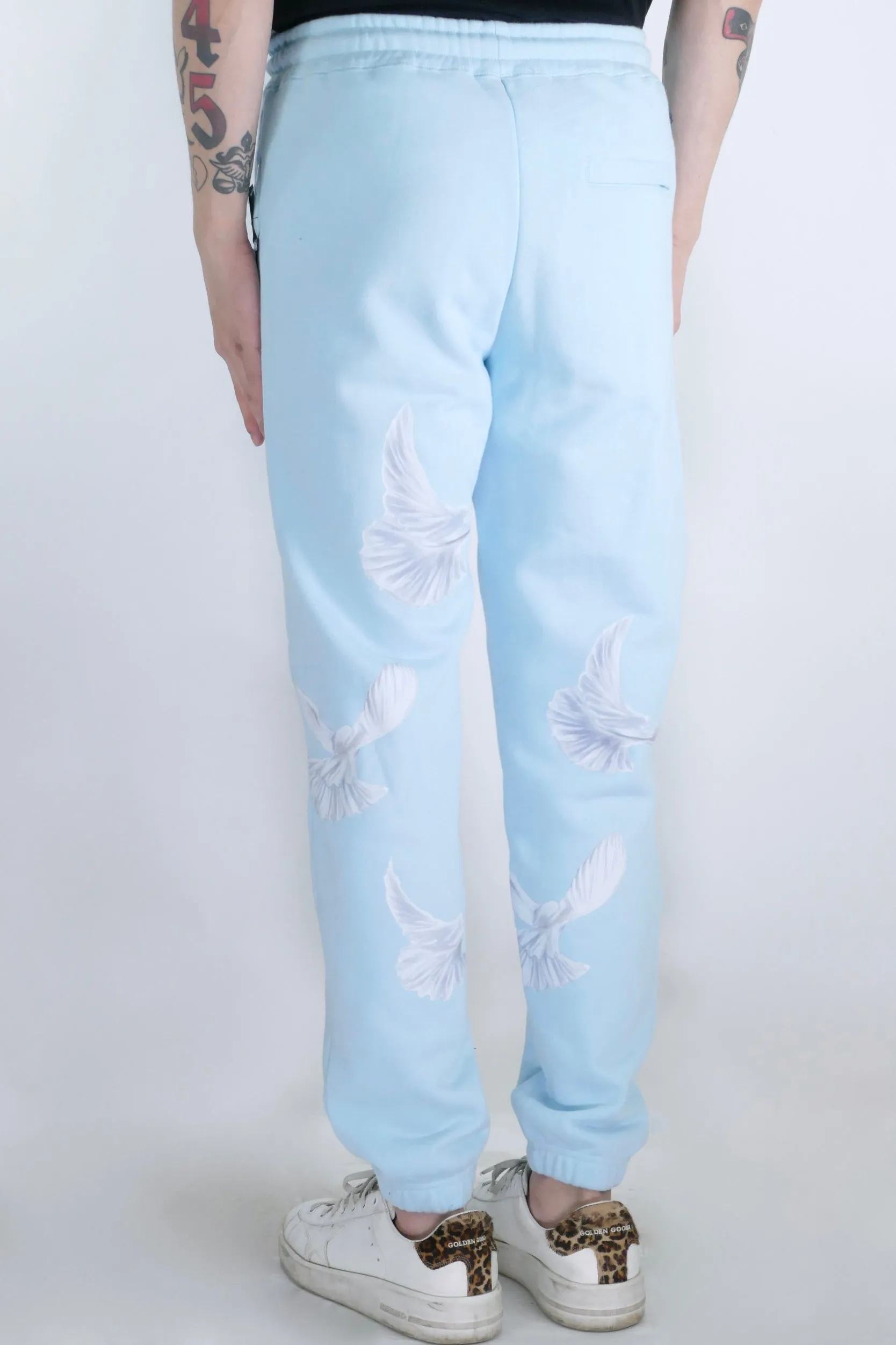 3.Paradis Singing Doves Joggers - Sky Blue