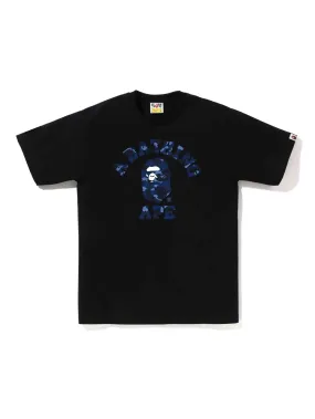 A Bathing Ape BAPE Color Camo College Tee Black Navy