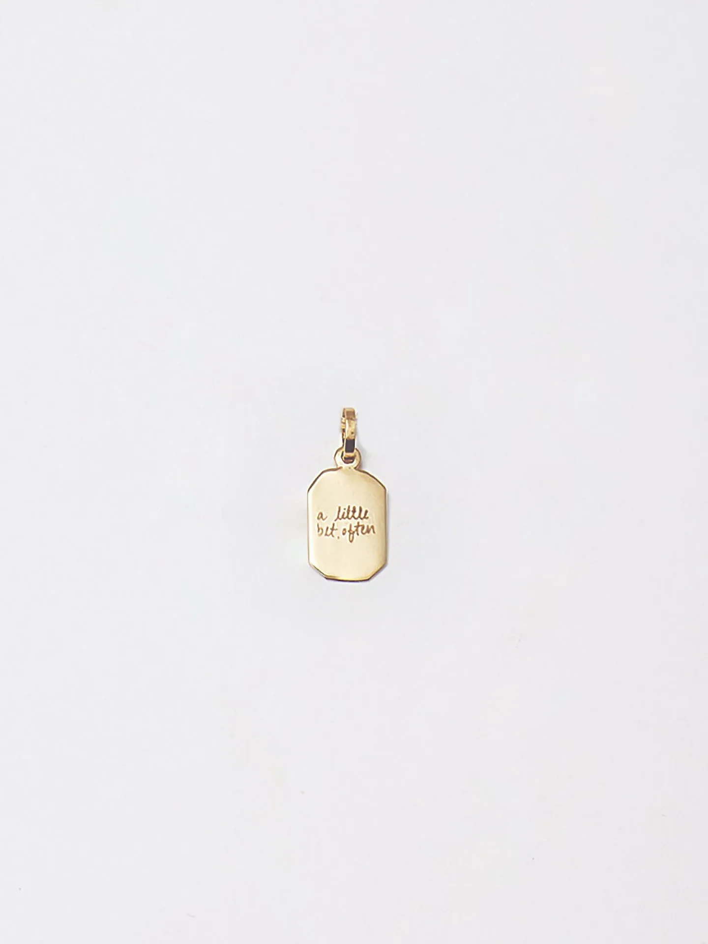 A Little Bit Often Octagonal ID Pendant X Bianca Valle