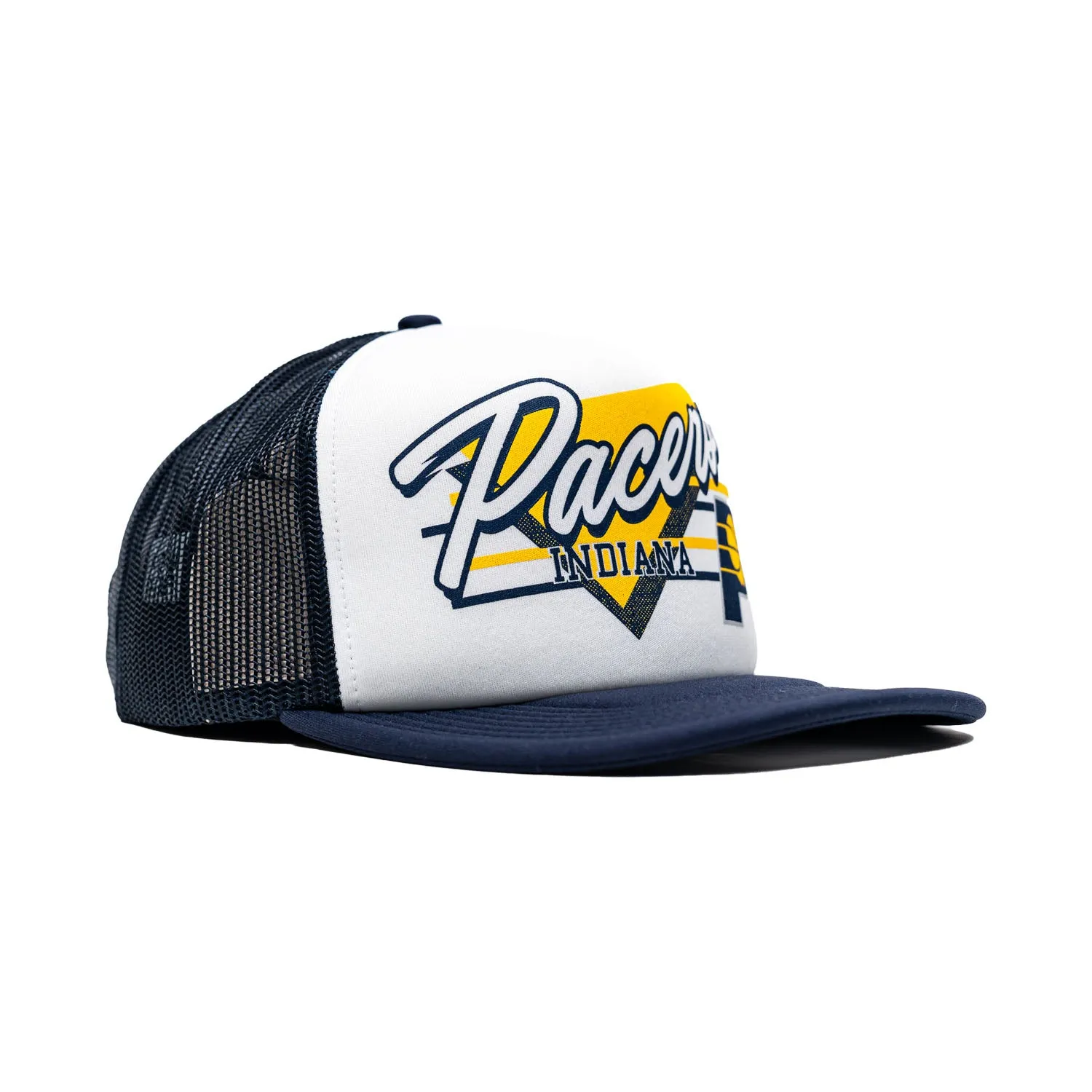 Adult Indiana Pacers Hang Out Trucker Hat in Navy by 47