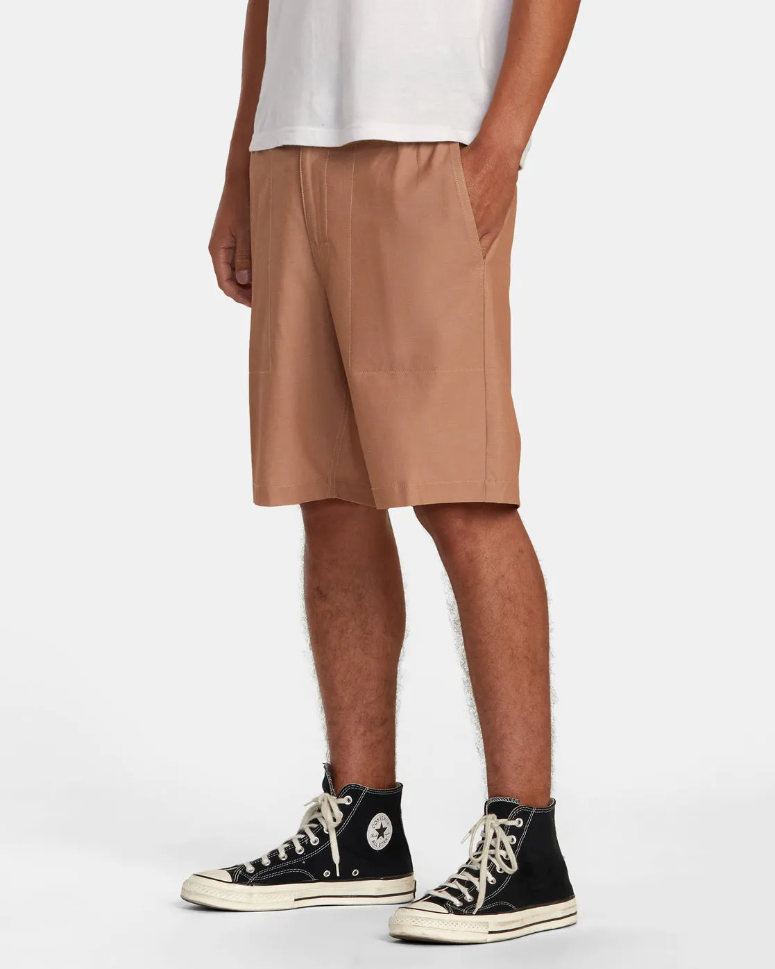 All Time Hemp Hybrid 19" Shorts - Camel