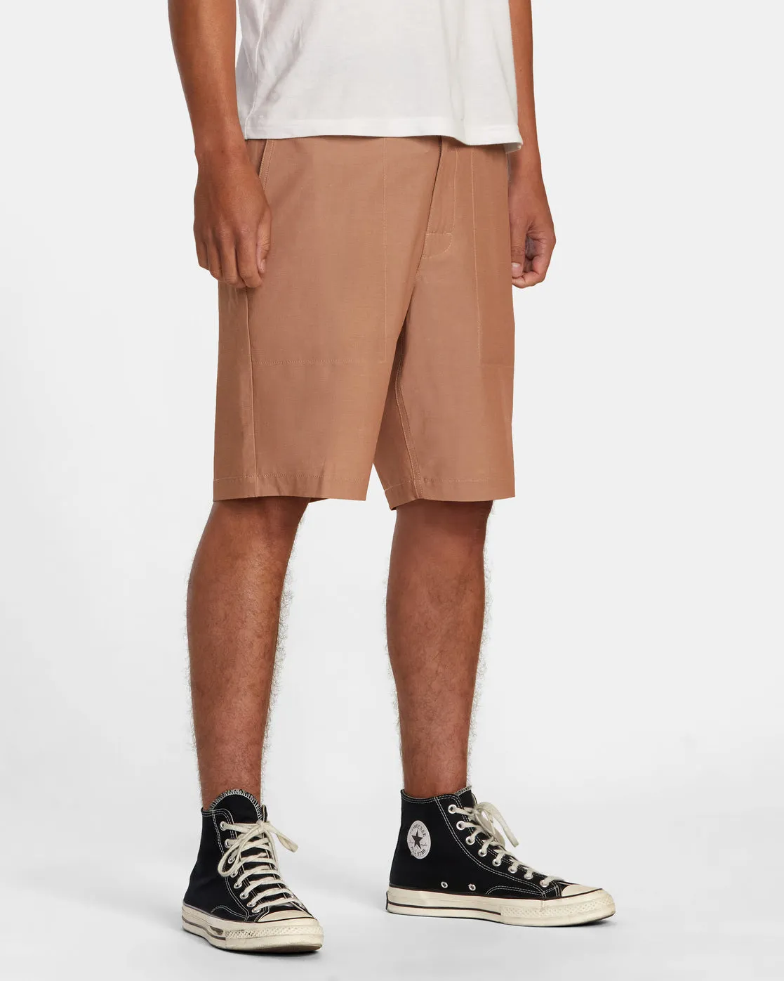 All Time Hemp Hybrid 19" Shorts - Camel