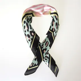 Angels Whisper Nalenia Pink Stripe Leopard Print Bandana