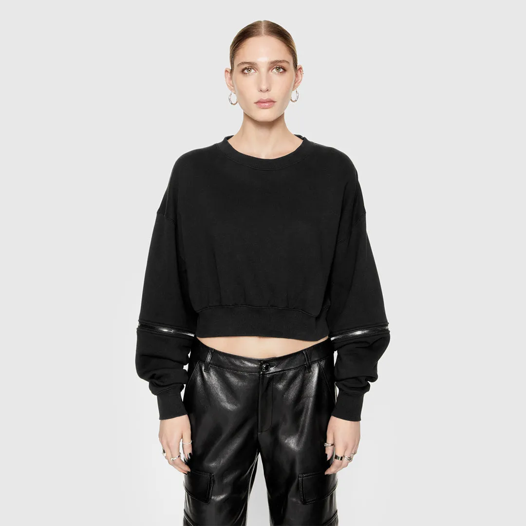 Annie Zip Sleeve Sweatshirt