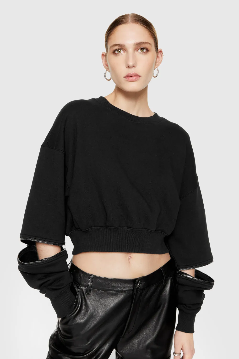 Annie Zip Sleeve Sweatshirt