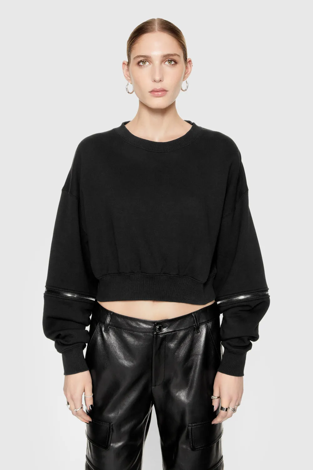 Annie Zip Sleeve Sweatshirt