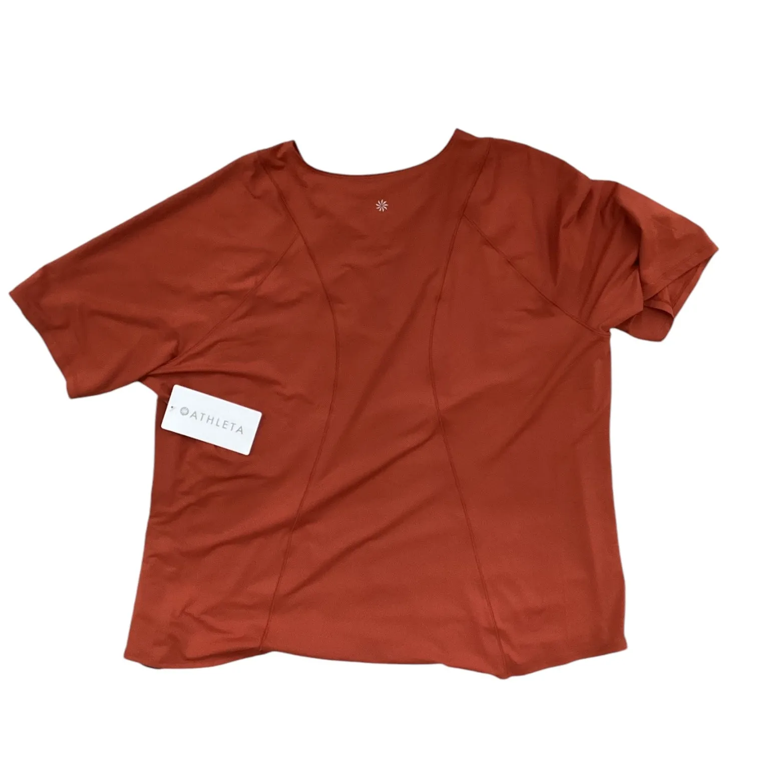 Athletic Top Short Sleeve By Athleta In Orange, Size: 2x