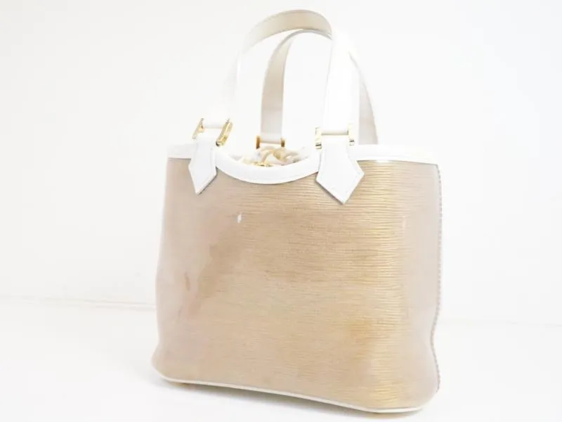 Authentic Pre-owned Louis Vuitton Epi Plage Coconut White Mini Lagoon Bay Tote Bag M92473 191984