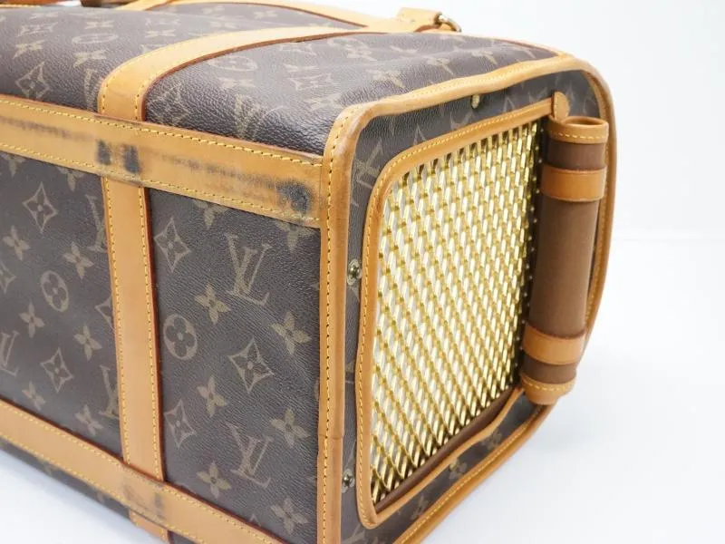 Authentic Pre-owned Louis Vuitton Monogram Sac Chien 40 Pet Carrier Bag Dog Cat M42024 150375