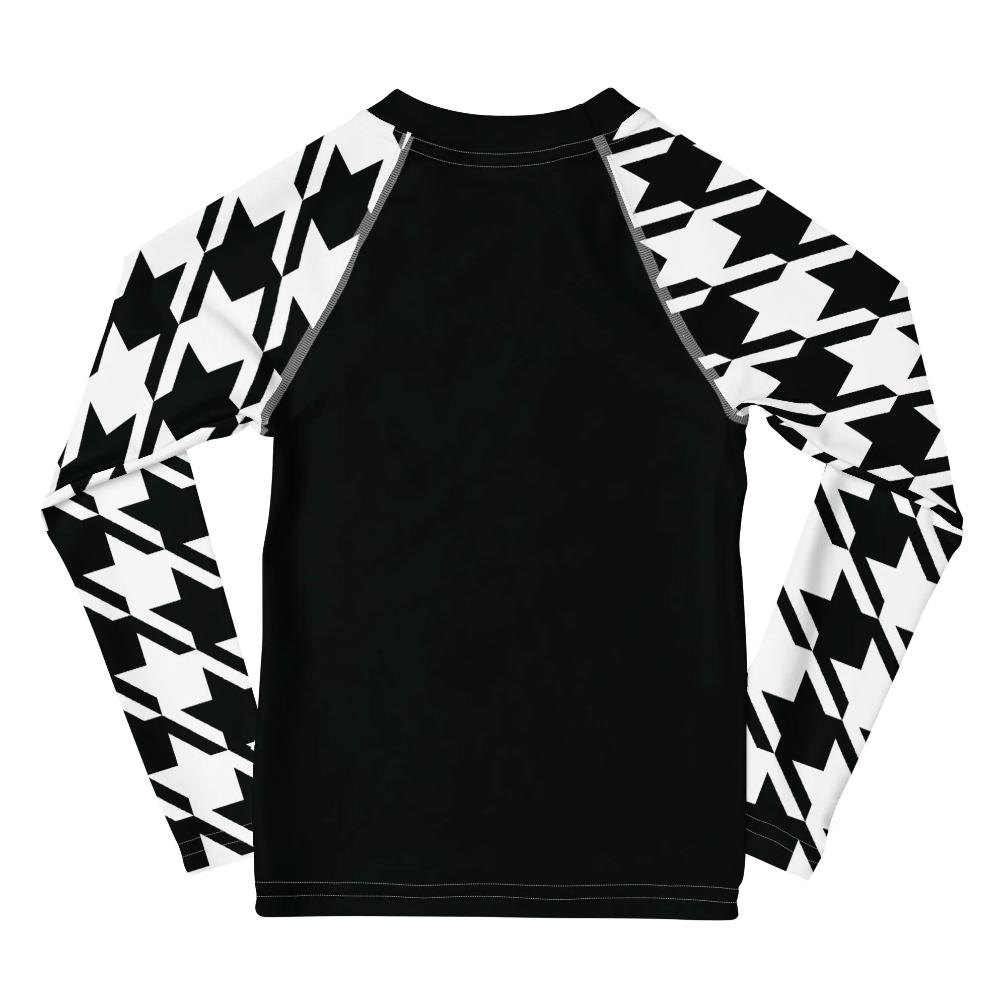 Authentic Training: Houndstooth Boy's Long Sleeve Classic Judo BJJ Rash Guard