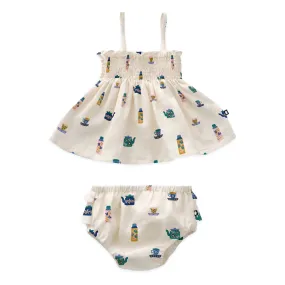 BABY SMOCK SET - Gardenia