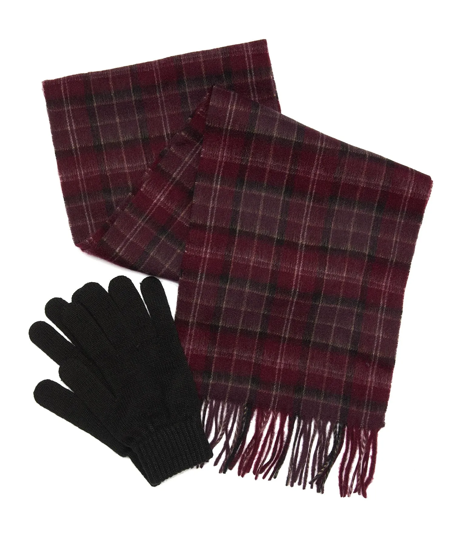 Barbour Lambswool Tartan Scarf & Glove Gift Set