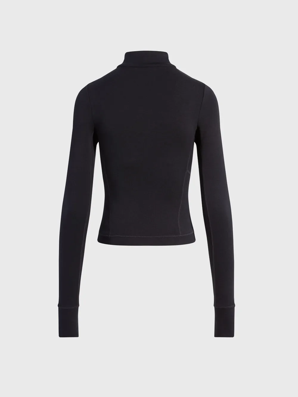 BARRY'S BLACK DASH HALF ZIP LONG SLEEVE