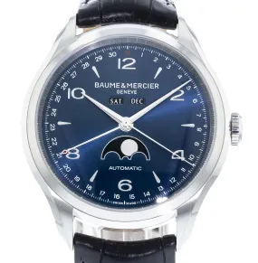 Baume & Mercier Clifton Blue Dial Moonphase 10057