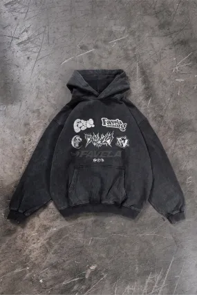 BEST OF 23 BLACK WASHED HOODIE