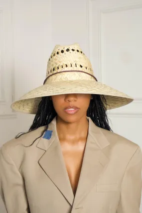 Big Straw Hat w/tan edge