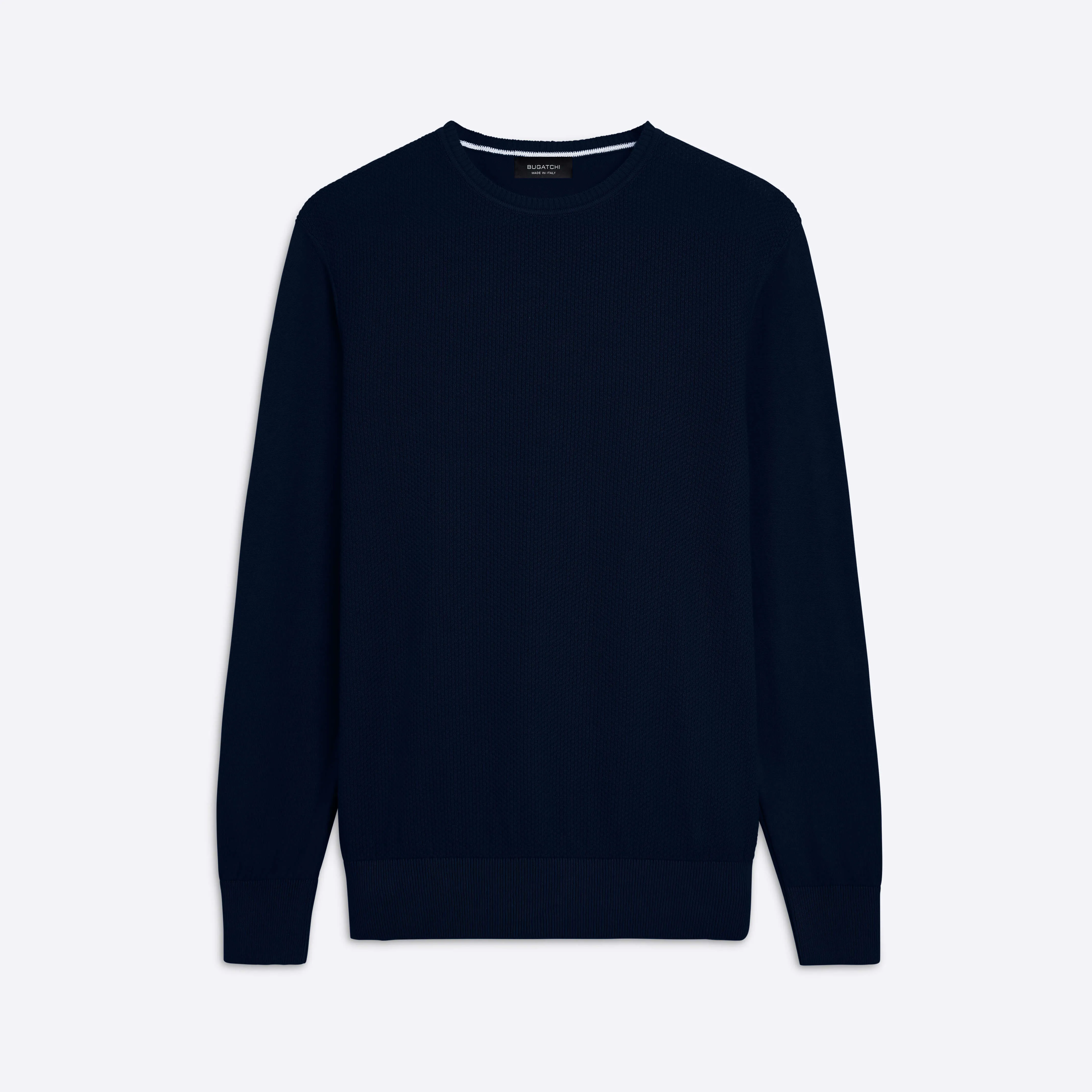 Bird's Eye Crew Neck Sweater