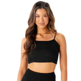 Black Oasis Crop Top