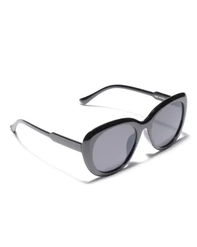 Black Toned with Polycarbonate UV Protected Lens Butterfly Sunglass for women