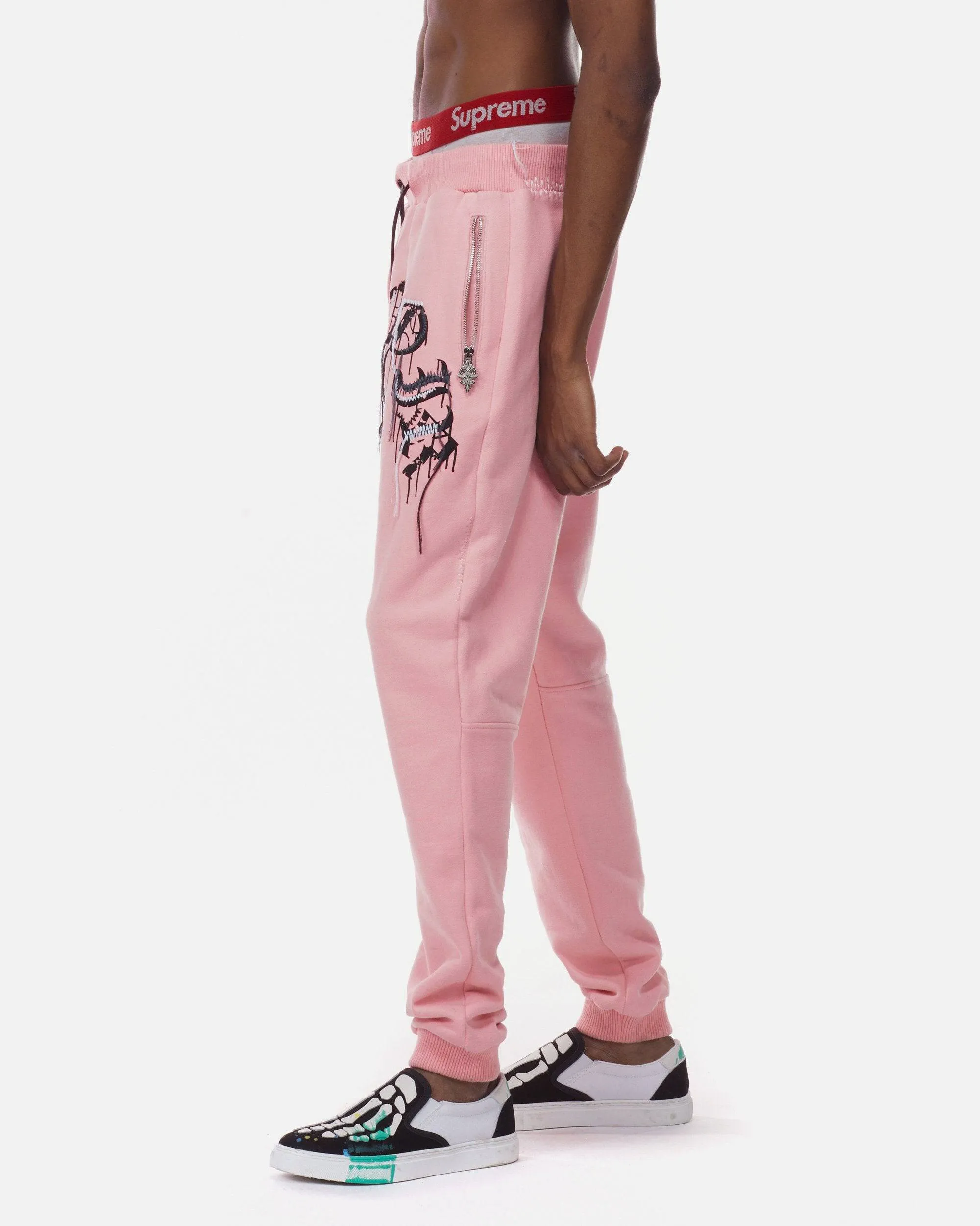 Bleunoir Thick Thread Jogger Pants - Shell Pink