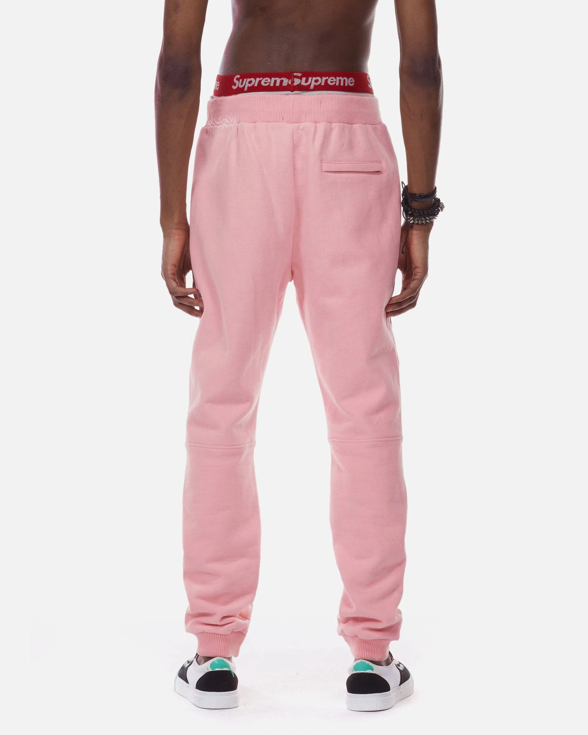 Bleunoir Thick Thread Jogger Pants - Shell Pink