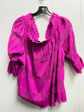 Blouse Long Sleeve By Lane Bryant In Purple, Size: 18