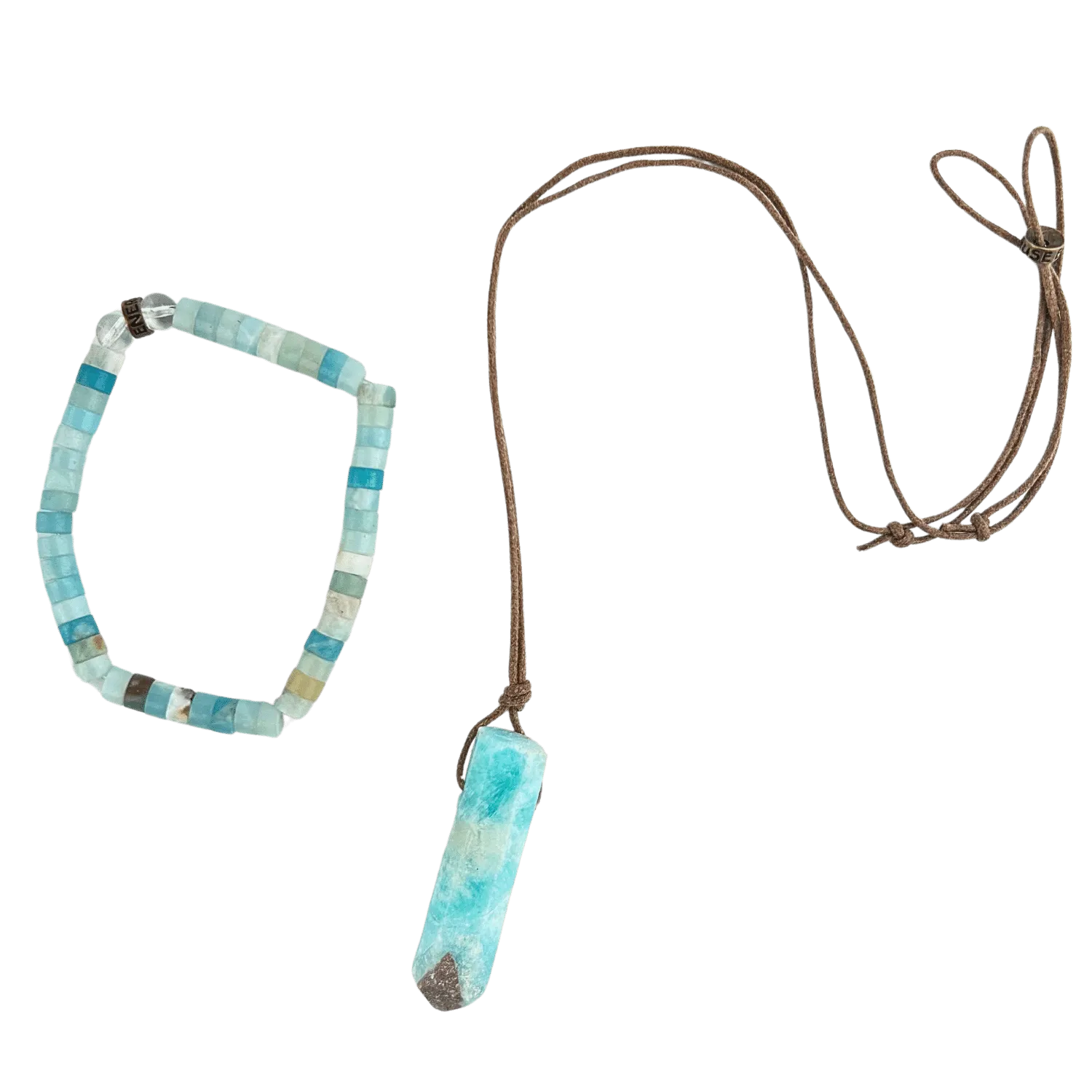 Blue and Gold Amazonite Duo #175