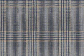 Blue Check 53% Wool 47% Linen (Ref-417658)