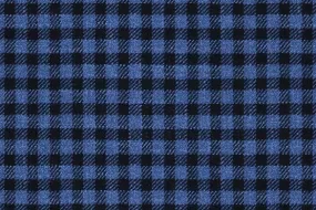 Blue Check 69% Wool 28% Bamboo 3% Linen (Ref-779415)