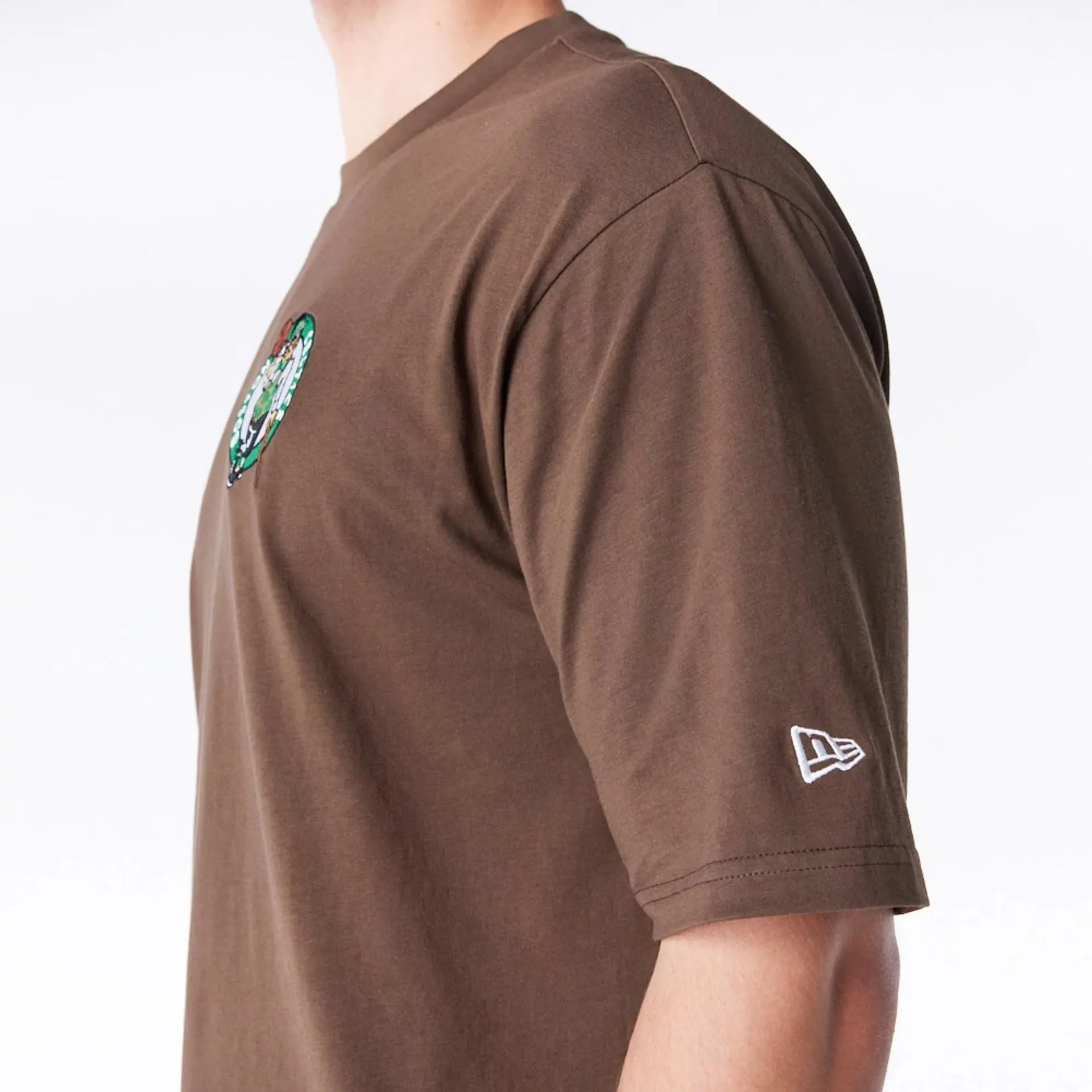 Boston Celtics League Essential Dark Brown Oversized T-Shirt