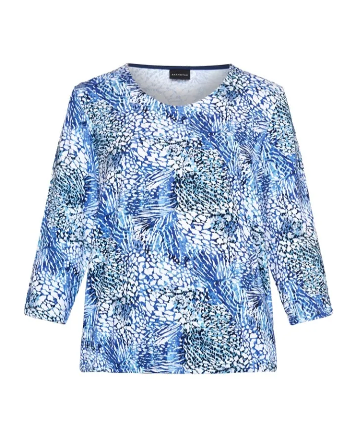 Brandtex abstract pattern print tops