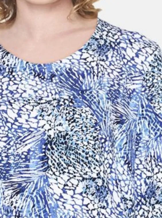 Brandtex abstract pattern print tops