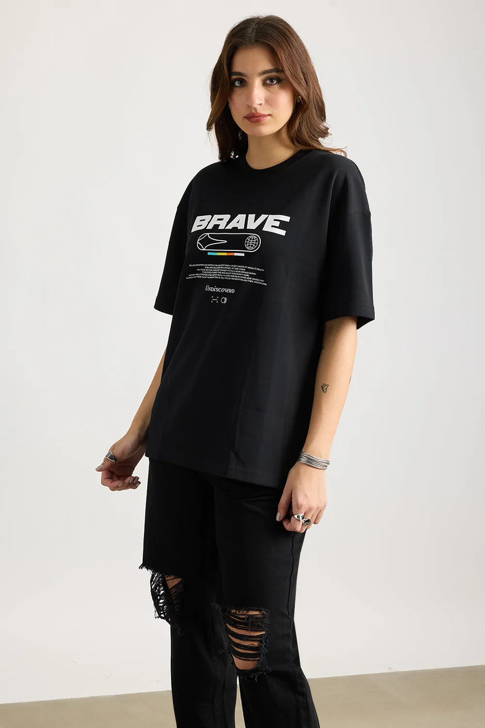 Brave Black Tee