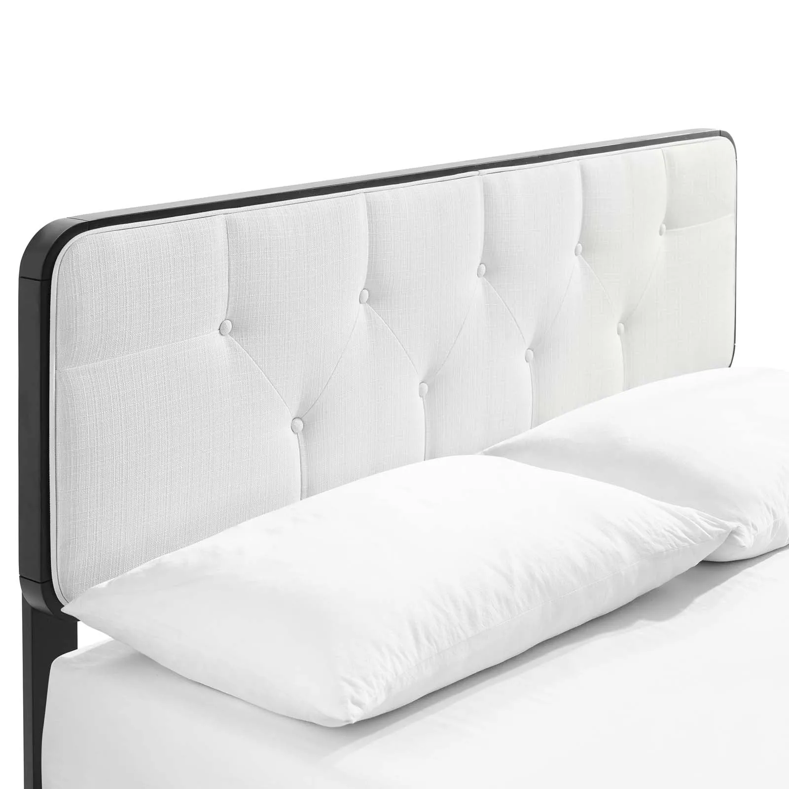 Bridgette Wood Platform Bed With Angular Frame