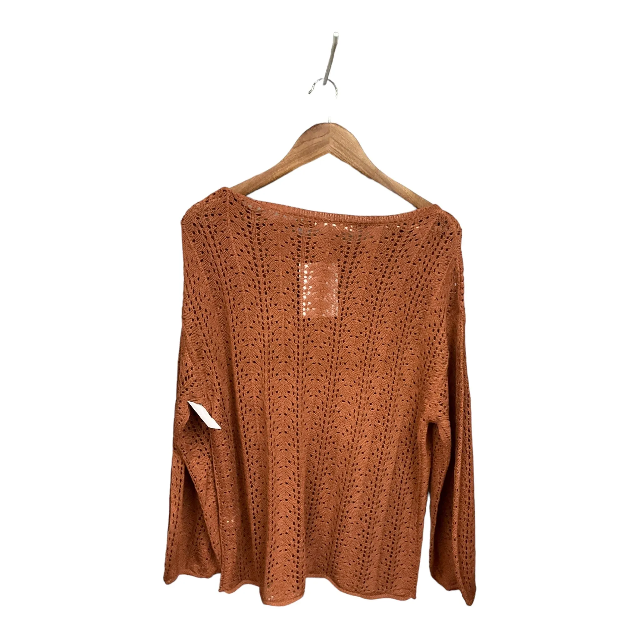 Brown Top Long Sleeve Cmc, Size S