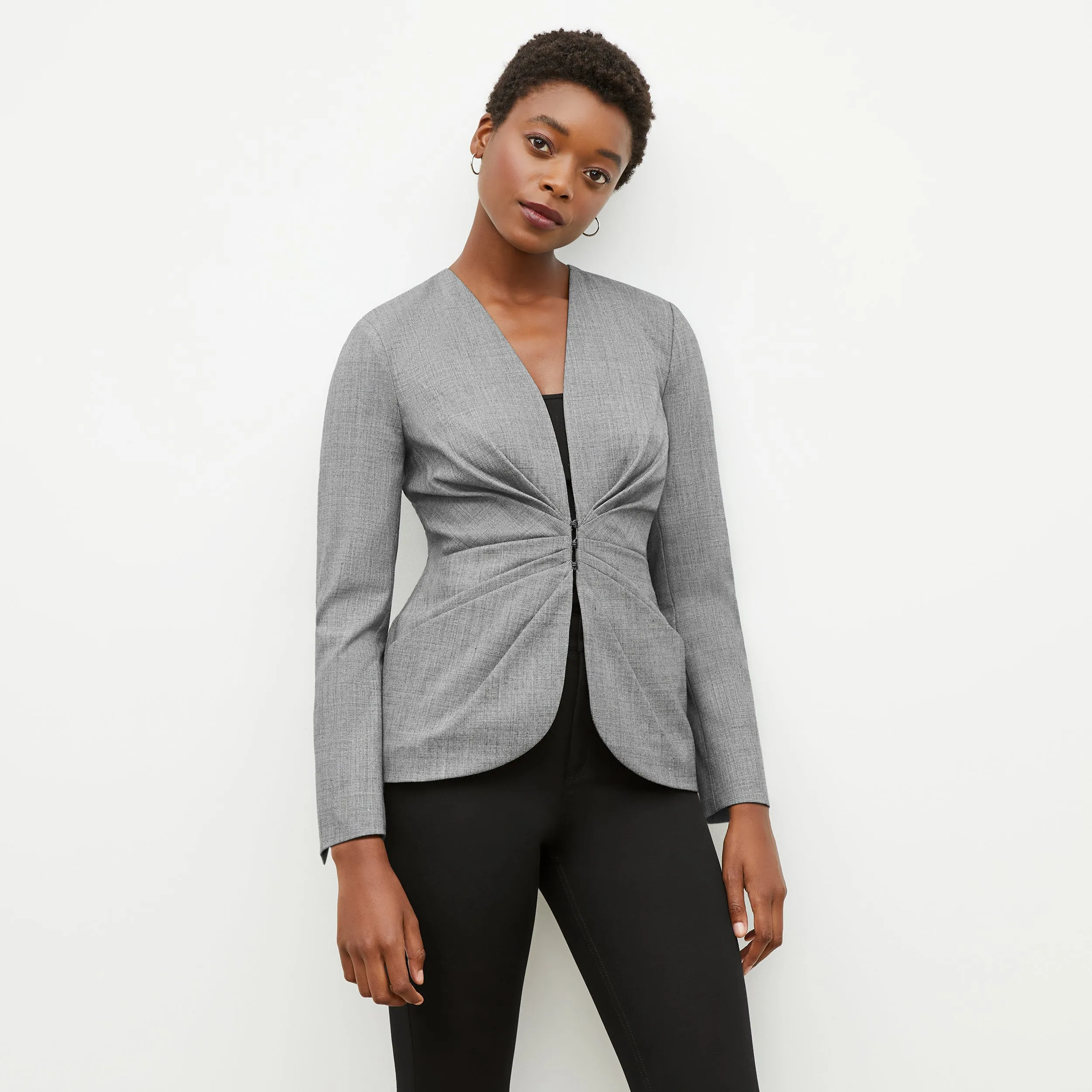 Carmen Jacket - Sharkskin :: Black / White