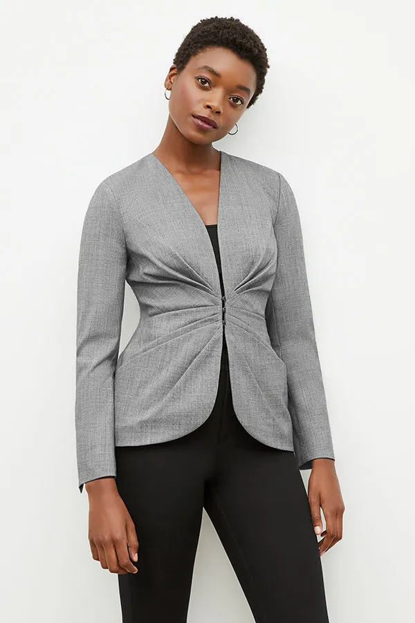 Carmen Jacket - Sharkskin :: Black / White