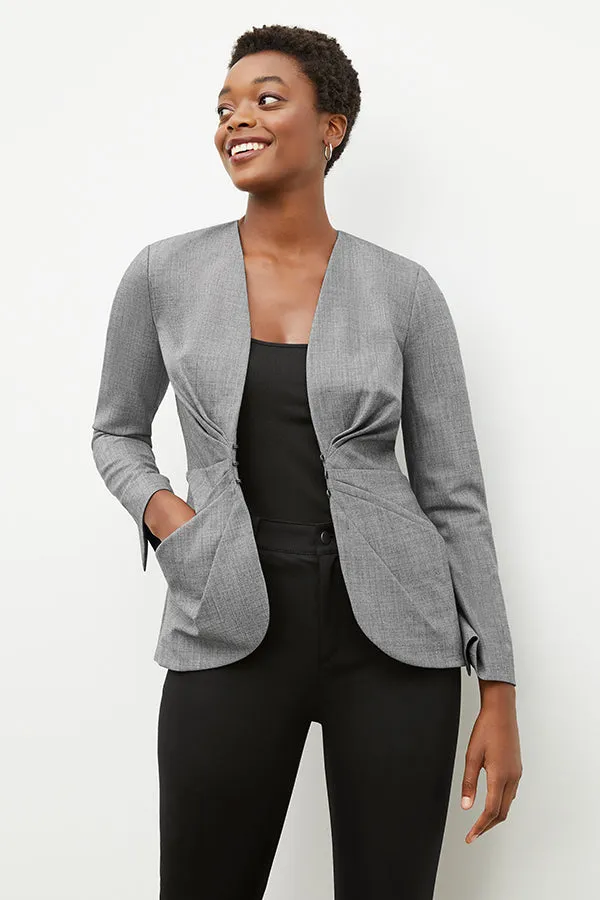 Carmen Jacket - Sharkskin :: Black / White