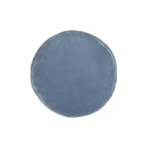 Castle Penny Round Cushion Dusty Blue