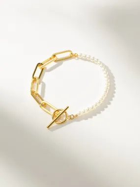 Chain and Pearl Bracelet