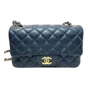 Chanel Classic Mini Flap Bag 18S Prealy Navy